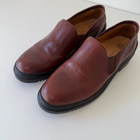 Vintage Cole Haan F6500 Brown Leather Lug Sole Loafers Made in Brazil-Women’s 7B - Picture 2 of 14